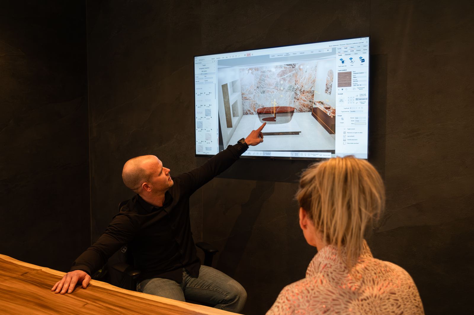 Visoft 3D ontwerp in onze showroom